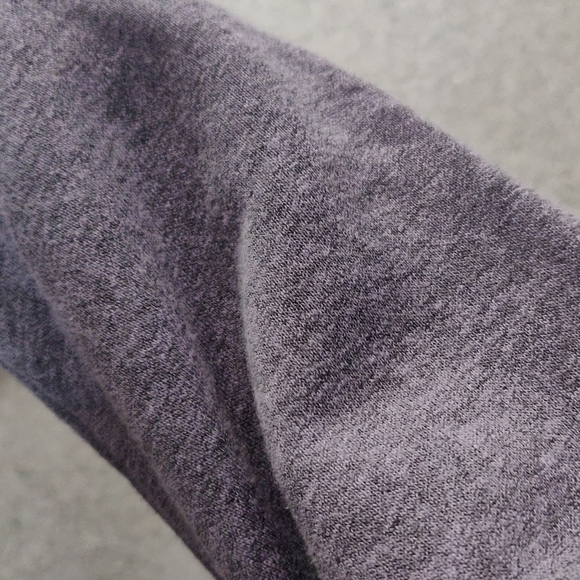 *Purple* Peppered Fleece Cropped Pullover Sweater - Picture 7 of 7
